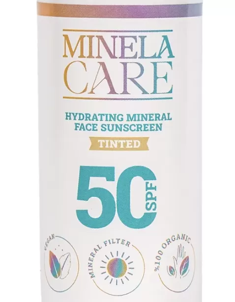 Minelacare Hyalüronik Asitli Organik Mineral Filtreli Renkli Yüksek Uv Korumalı Yüz Güneş Kremi Spf 50