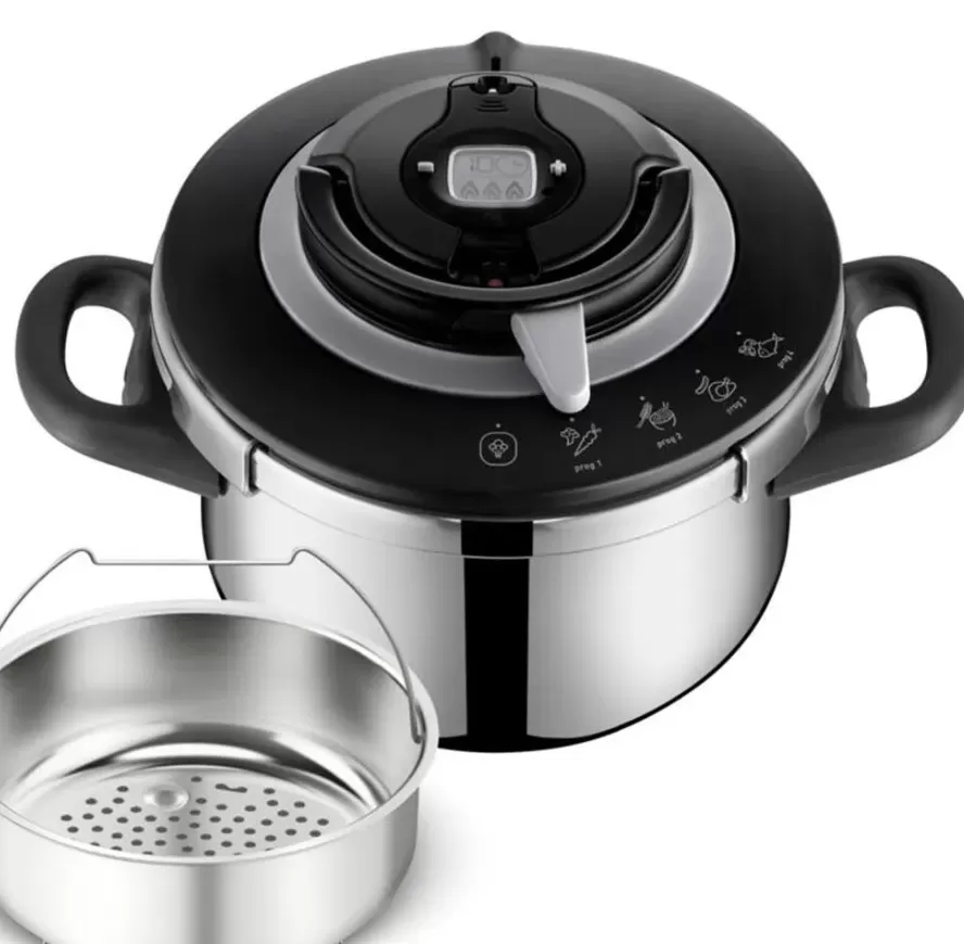 TEFAL P4550632 Clipso+ Chef 4.5 Litre 4 Pişirme Programlı Düdüklü Tencere